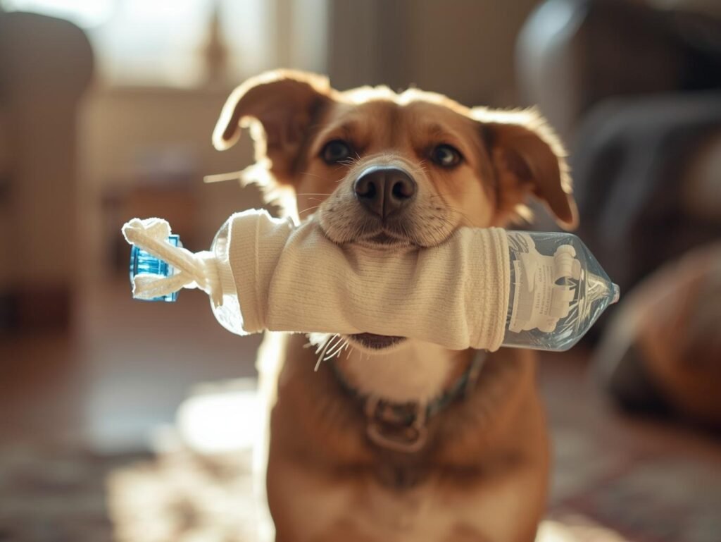 Sock & Bottle Crunch Toy