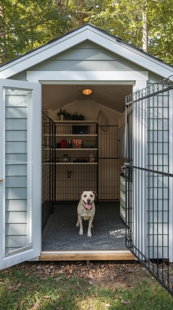 Converted Shed or Storage Unit Kennel