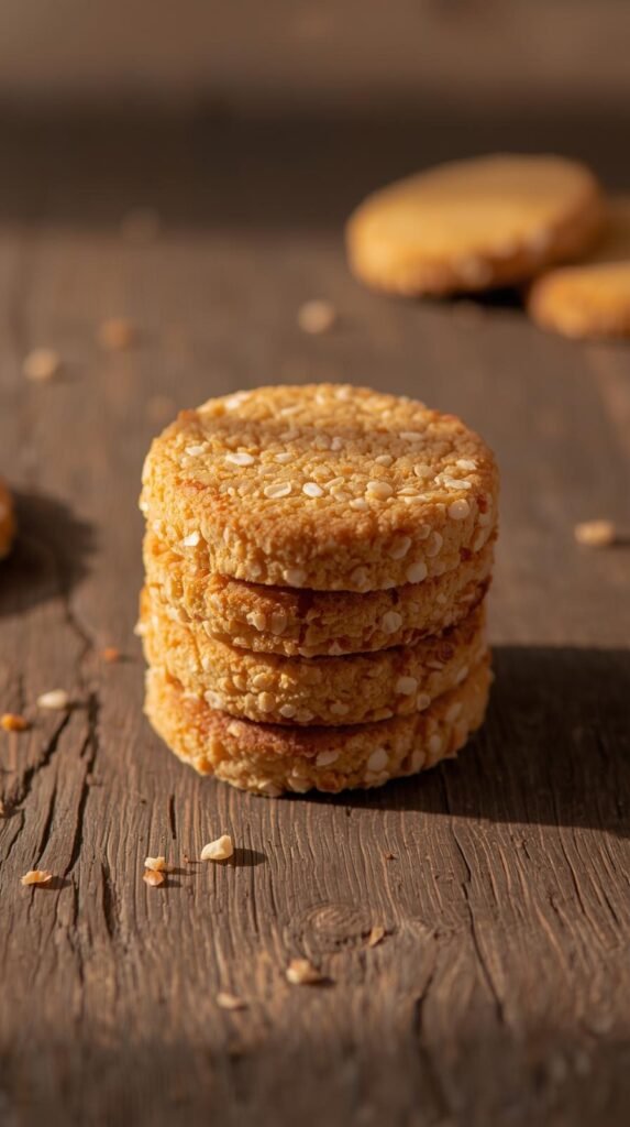 Carrot & Flaxseed Crunchy Biscuits