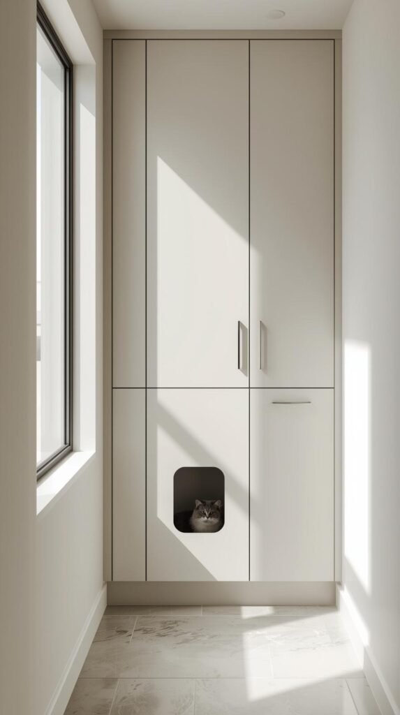 Hiding the Litter Box Inside Bathroom Vanities