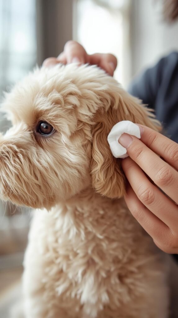 maltipoo Ear Cleaning