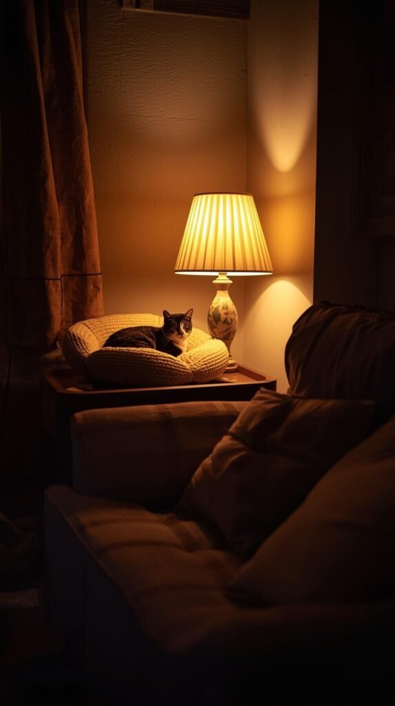 Soft Lighting for Calm, Cozy Cat Spaces