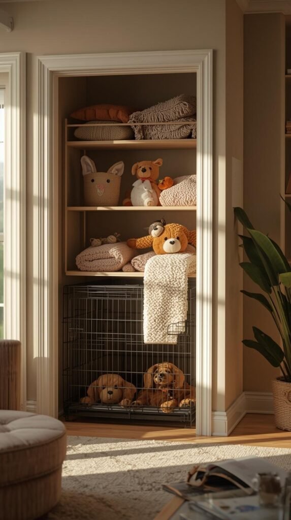 Dog Crates with Built-In Storage