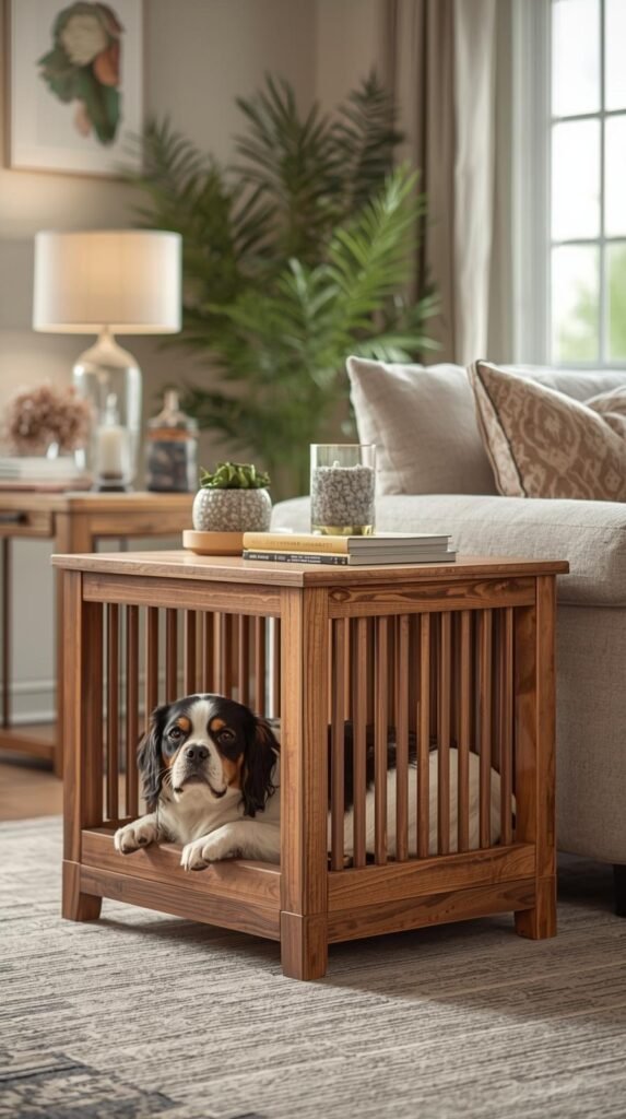 Furniture-Style Wooden Dog Crates