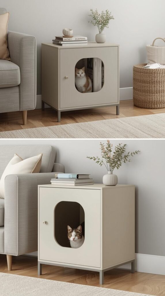 Hidden Litter Box Furniture That Blends In