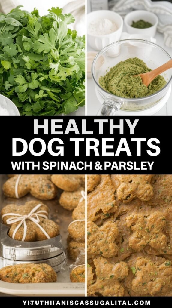Make Healthy Dog Treats With Spinach and Parsley