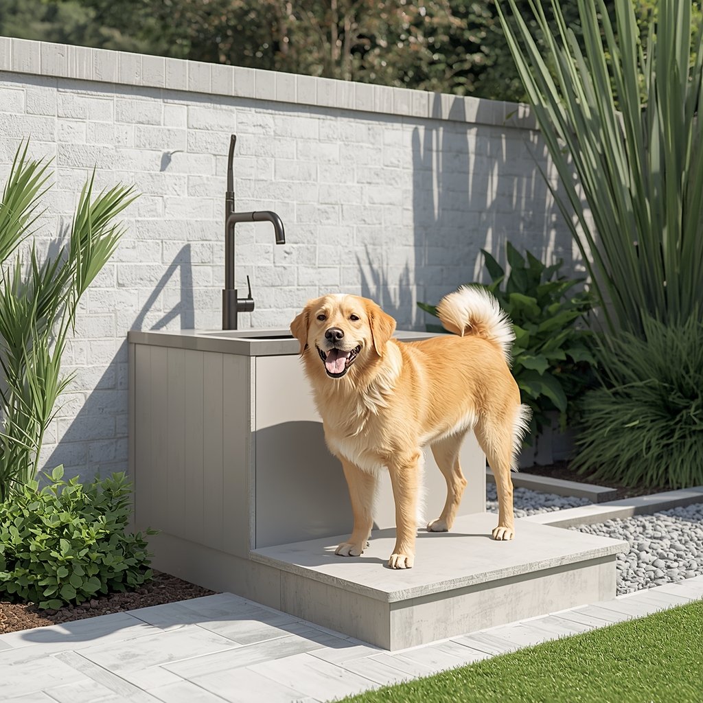 7 Brilliant Outdoor Dog Wash and Potty Stations (2)
